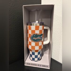 Bling Colossal 40 OZ Tumbler Gators UF Rhinestones University Of Florida NEW